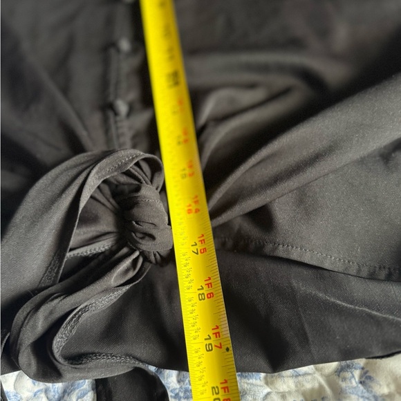 Elegant Black Button-Down Women's Top - Picture 7 of 8